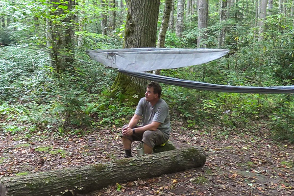 Hot dog 'tree' at campsite 23 - Great Smoky Mountains National Park